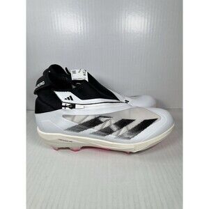 Size 12 Adidas Adizero Impact+ TPU Men's Baseball Cleats White Black Pink NEW